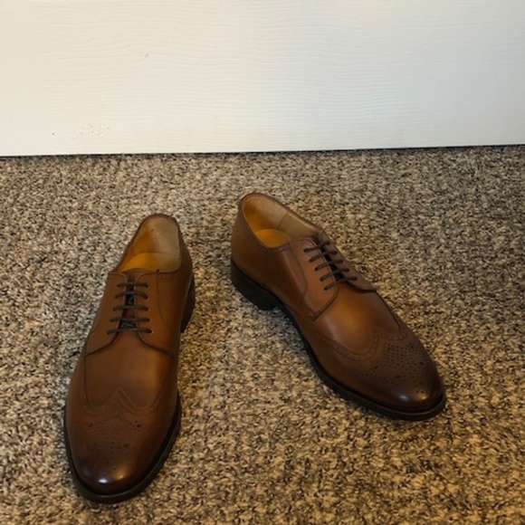 BRAND NEW Suit Supply Cognac Leather Derby Brogues main image 9